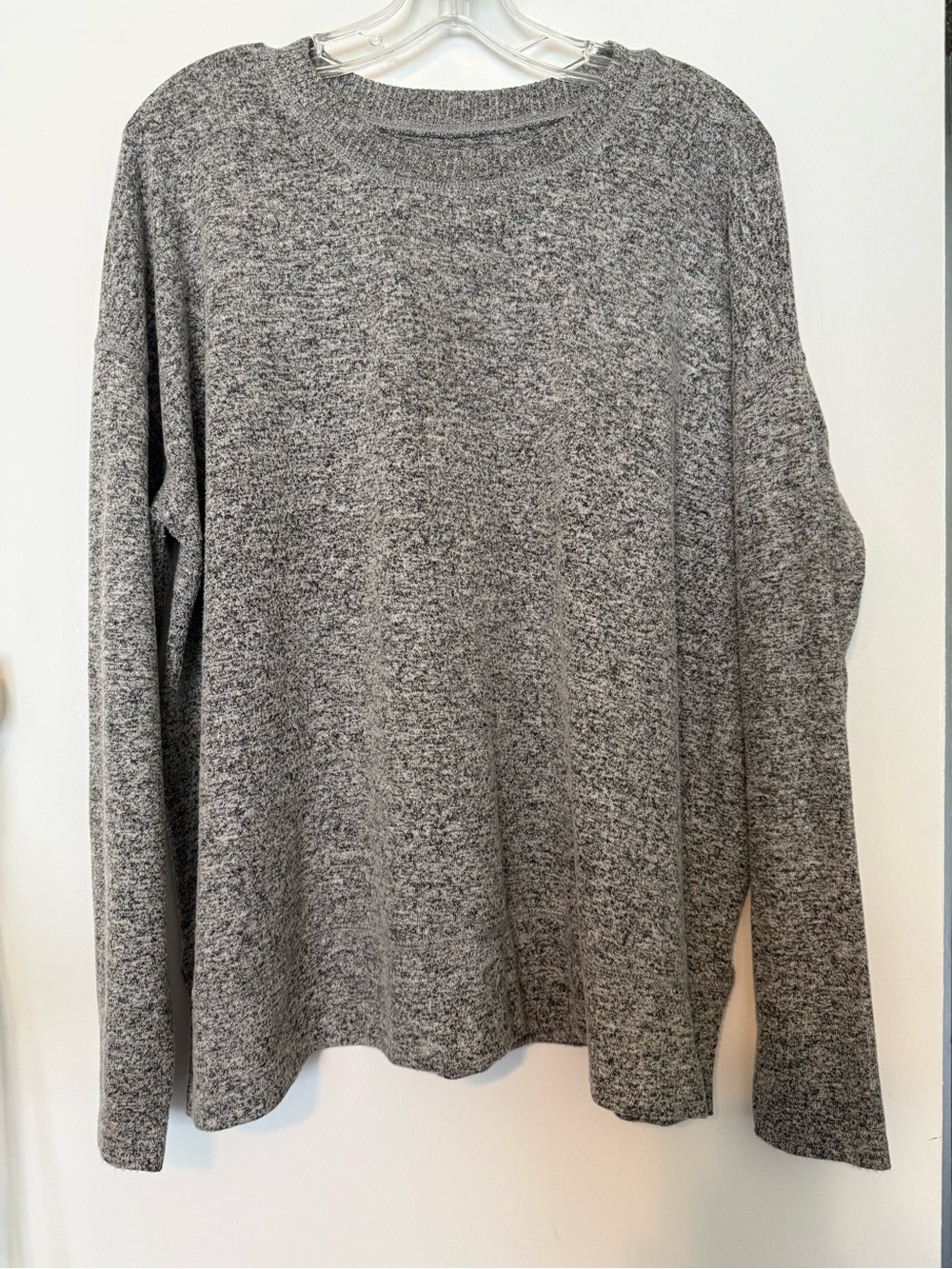Lucky Brand Lightweight Women's Gray Heather Crewneck Sweater Large